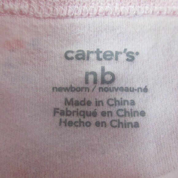 Lot of 3 Carter's Sleep & Play Sleeper Kids Newborn Multi Printed Front Zip - Picture 5 of 6